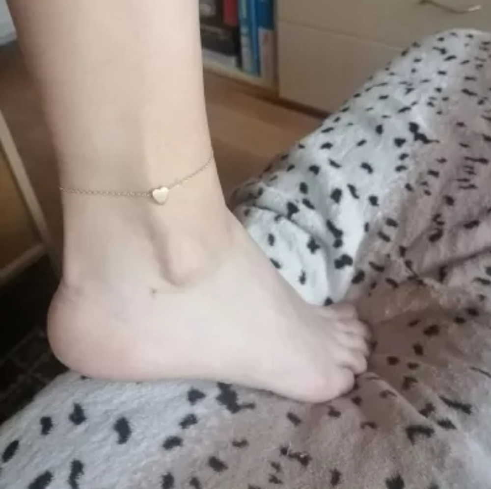 NEW Gold Double Layer Heart Ball Ankle Bracelet - Picture 9 of 16